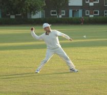 Me in cricket action