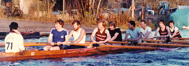 The 1980 Fairbairns: Churchill Men's Novice crew